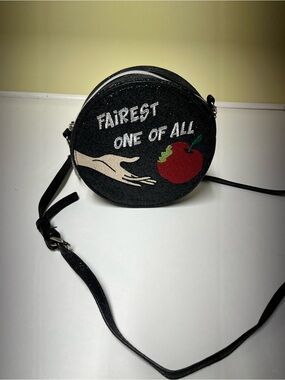Danielle Nicole x Disney “Fairest One of All” Round Glitter Crossbody Handbag